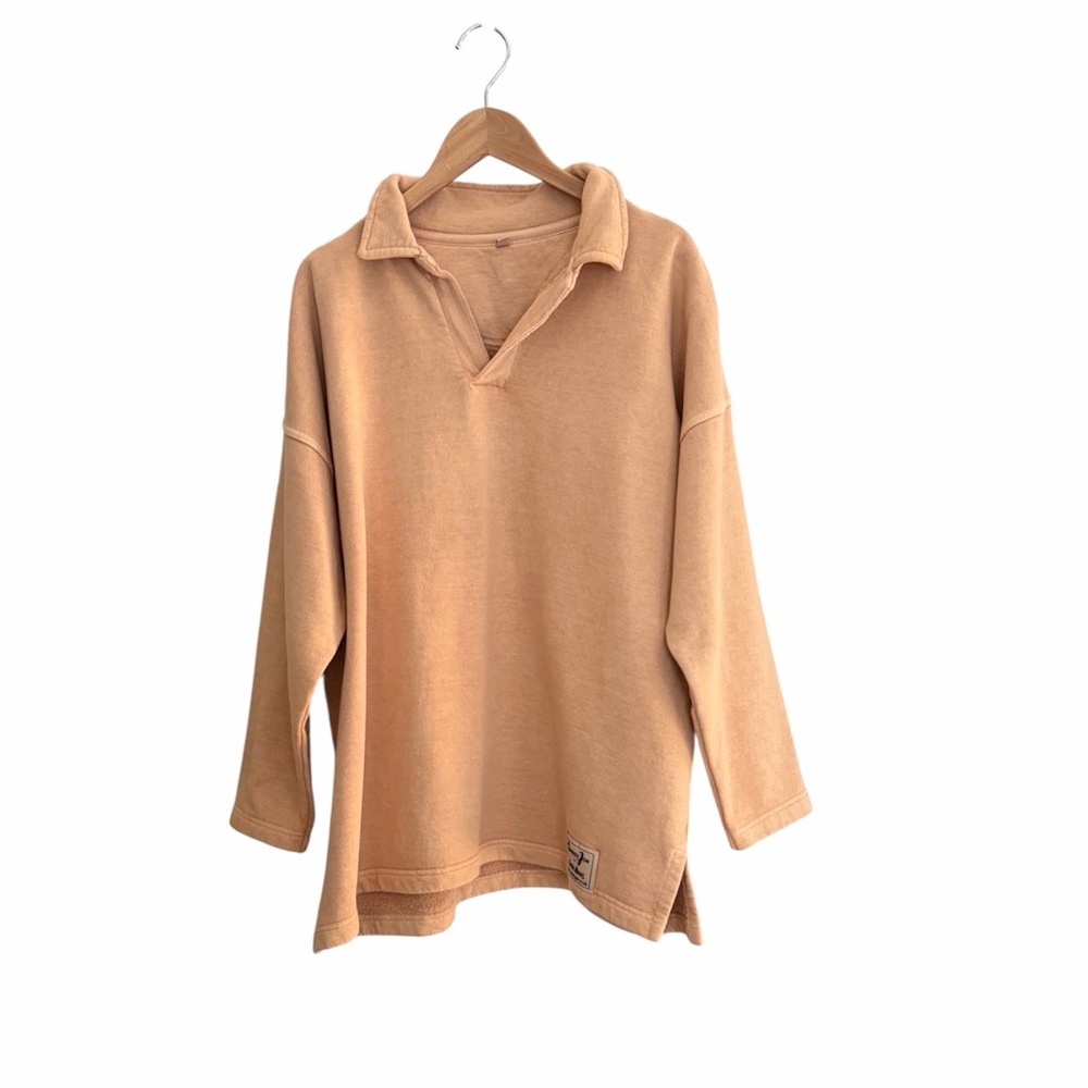 Sloppy Joe Jackie Harris Light Orange Collar 02 Oversized Rugby Sweatshirt 1